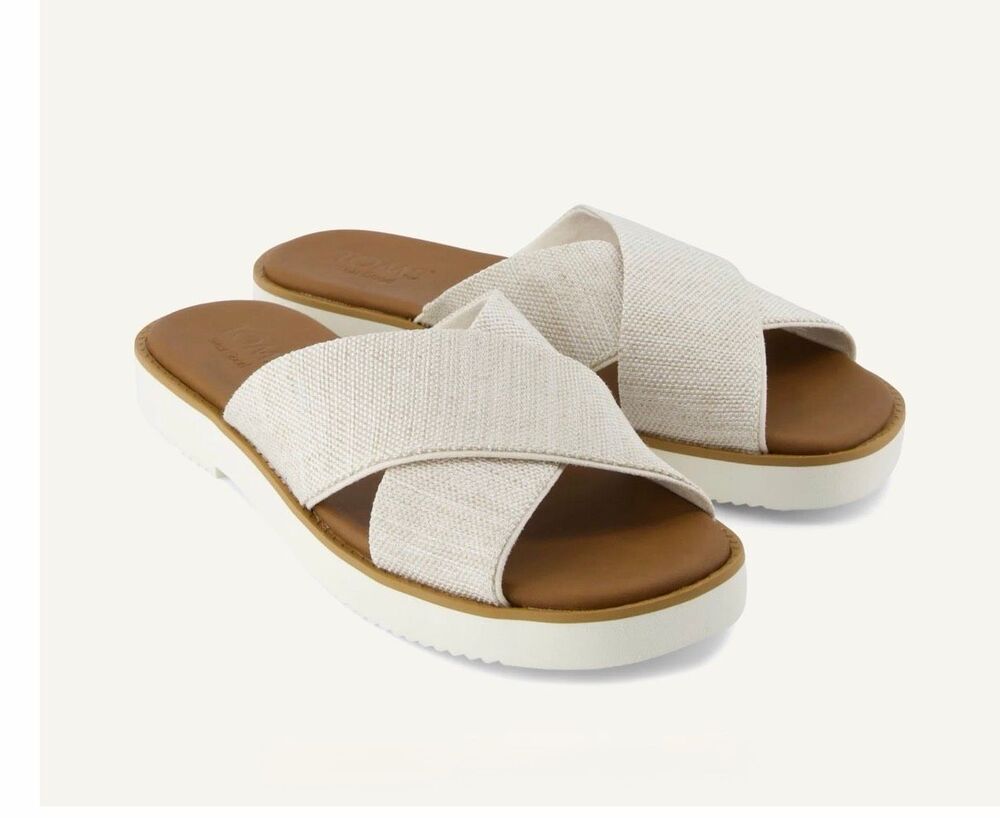 TOMS Natural Yarn Dye Mae Crossover Sandal-10